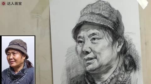 探索艺术之美 北京达人画室石策老师素描头像范画精讲